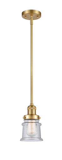 Franklin Restoration One Light Mini Pendant Satin Gold