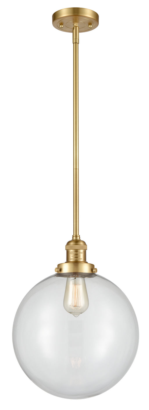 Innovations - 201S-SG-G202-12 - One Light Mini Pendant - Franklin Restoration - Satin Gold