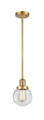 Franklin Restoration One Light Mini Pendant Satin Gold