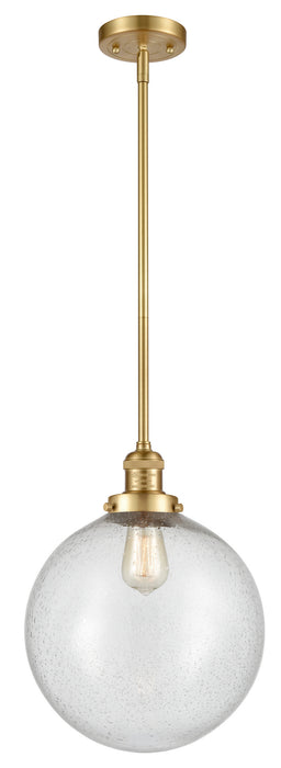 Innovations - 201S-SG-G204-12 - One Light Mini Pendant - Franklin Restoration - Satin Gold