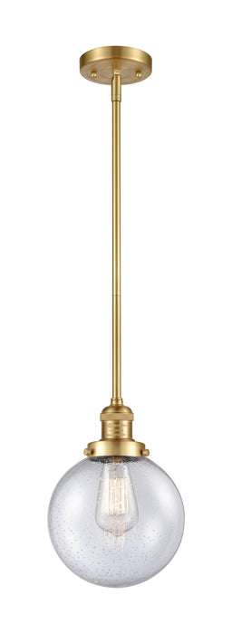 Innovations - 201S-SG-G204-8 - One Light Mini Pendant - Franklin Restoration - Satin Gold