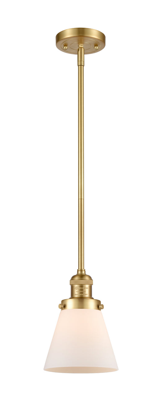 Innovations - 201S-SG-G61 - One Light Mini Pendant - Franklin Restoration - Satin Gold
