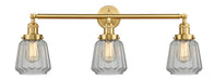 Innovations - 205-SG-G142 - Three Light Bath Vanity - Franklin Restoration - Satin Gold