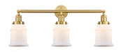 Innovations - 205-SG-G181 - Three Light Bath Vanity - Franklin Restoration - Satin Gold