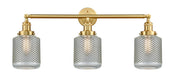 Innovations - 205-SG-G262 - Three Light Bath Vanity - Franklin Restoration - Satin Gold