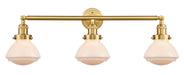 Innovations - 205-SG-G321 - Three Light Bath Vanity - Franklin Restoration - Satin Gold