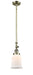 Innovations - 206-AB-G181 - One Light Mini Pendant - Franklin Restoration - Antique Brass