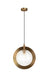 Matteo Lighting - C80711AGCL - One Light Pendant - Astro - Aged Gold Brass