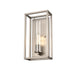 DVI Lighting - DVP28199MF+BN-CL - One Light Wall Sconce - Sambre - Multiple Finishes and Buffed Nickel with Clear Glass