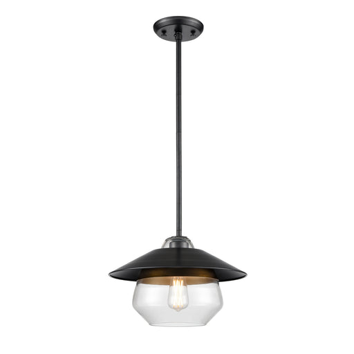DVI Lighting - DVP42310MF+GR-CL - One Light Pendant - Chevalier - Multiple Finishes and Graphite with Clear Glass