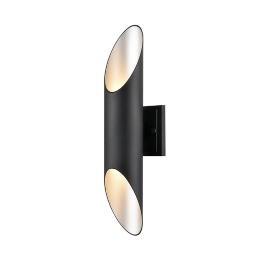 DVI Lighting - DVP43071SS+BK - Two Light Outdoor Wall Sconce - Brecon Outdoor - Stainless Steel and Black