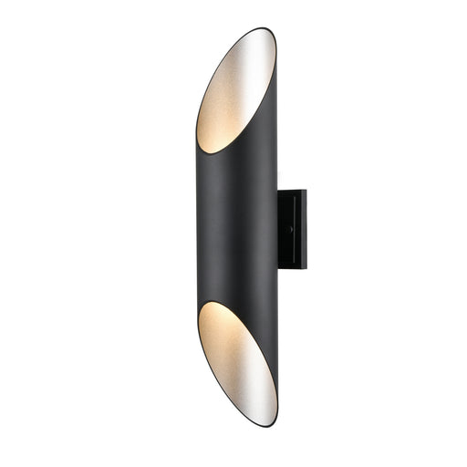 DVI Lighting - DVP43072SS+BK - Two Light Outdoor Wall Sconce - Brecon Outdoor - Stainless Steel and Black
