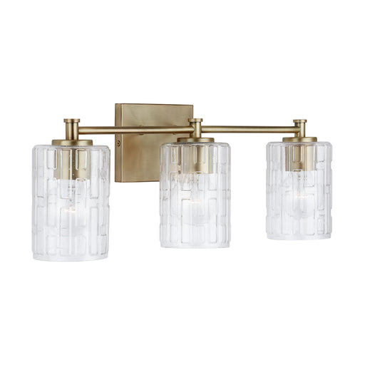 Capital Lighting - 138331AD-491 - Three Light Vanity - Independent - Aged Brass