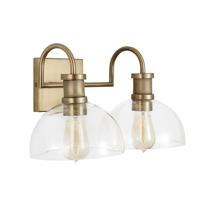 Capital Lighting - 139123AD-497 - Two Light Vanity - Independent - Aged Brass