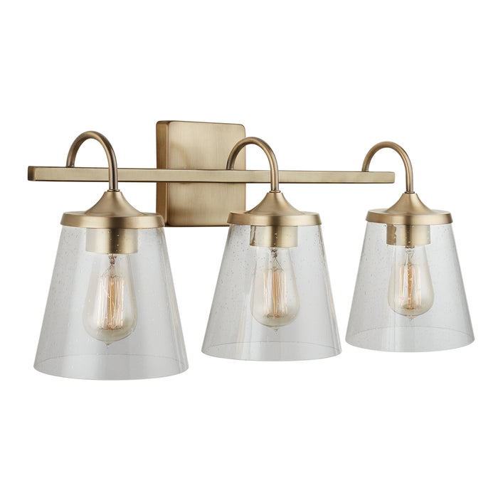 Capital Lighting - 139132AD-496 - Three Light Vanity - Independent - Aged Brass