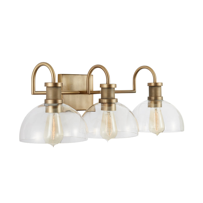Capital Lighting - 139133AD-497 - Three Light Vanity - Independent - Aged Brass