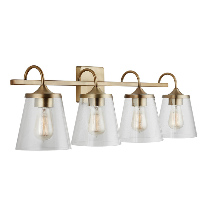 Capital Lighting - 139142AD-496 - Four Light Vanity - Independent - Aged Brass