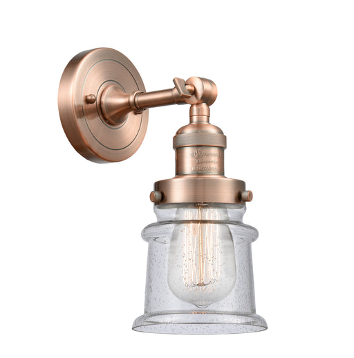 Innovations - 203-AC-G184S - One Light Wall Sconce - Franklin Restoration - Antique Copper