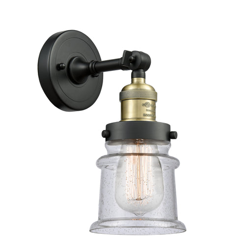 Franklin Restoration LED Wall Sconce Black Antique Brass