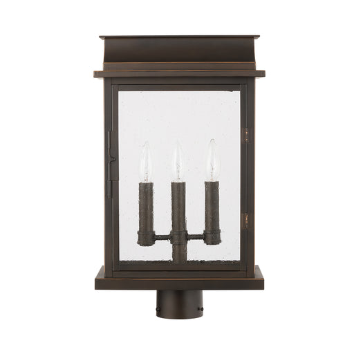 Capital Lighting - 936832OZ - Three Light Outdoor Post Lantern - Bolton - Oiled Bronze