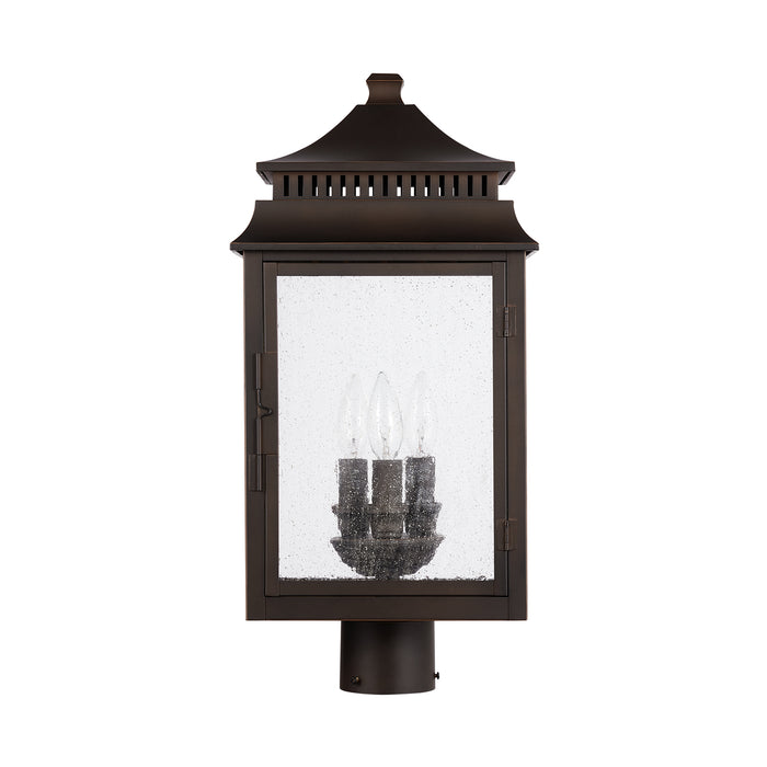 Capital Lighting - 936932OZ - Three Light Outdoor Post Lantern - Sutter Creek - Oiled Bronze