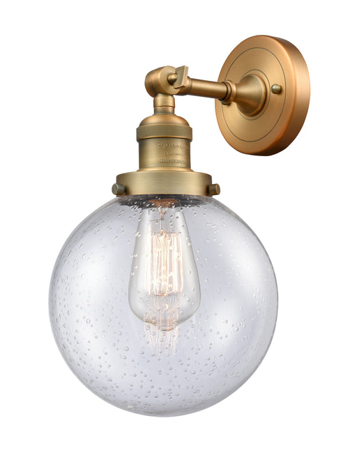 Innovations - 203-BB-G204-8-LED - LED Wall Sconce - Franklin Restoration - Brushed Brass