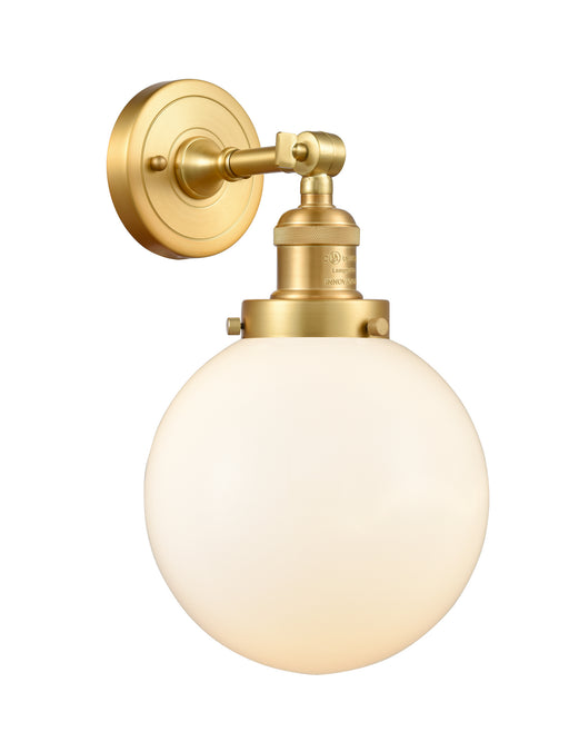 Innovations - 203-SG-G201-8 - One Light Wall Sconce - Franklin Restoration - Satin Gold