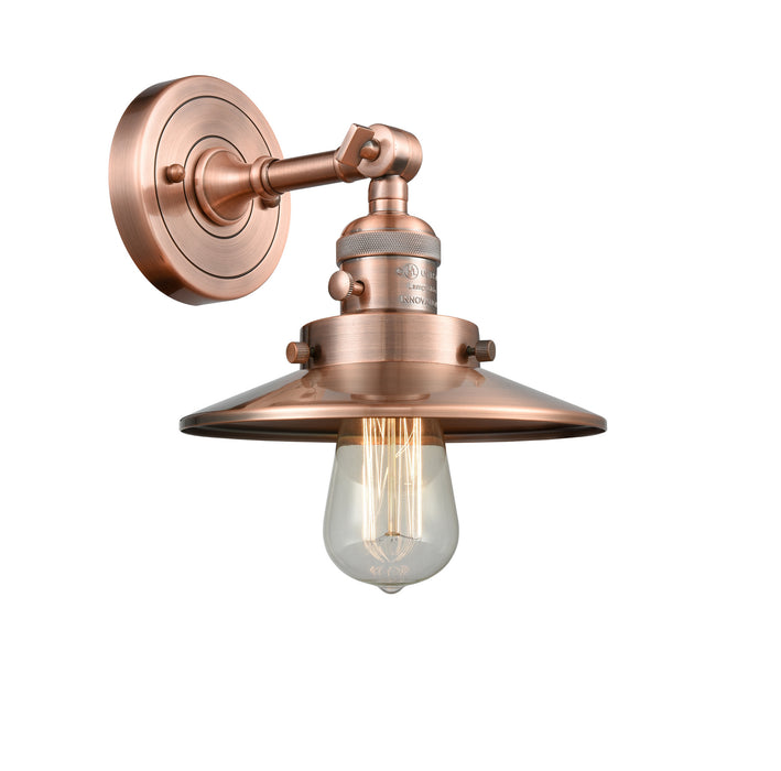 Innovations - 203SW-AC-M3 - One Light Wall Sconce - Franklin Restoration - Antique Copper