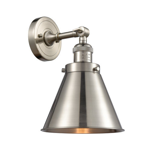 Innovations - 203SW-SN-M13-SN - One Light Wall Sconce - Franklin Restoration - Brushed Satin Nickel