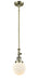 Innovations - 206-AB-G201-6-LED - LED Mini Pendant - Franklin Restoration - Antique Brass