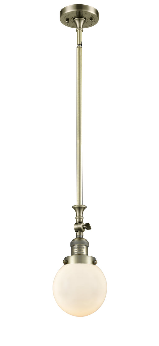 Innovations - 206-AB-G201-6-LED - LED Mini Pendant - Franklin Restoration - Antique Brass