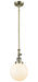 Innovations - 206-AB-G201-8-LED - LED Mini Pendant - Franklin Restoration - Antique Brass