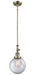 Innovations - 206-AB-G202-8 - One Light Mini Pendant - Franklin Restoration - Antique Brass