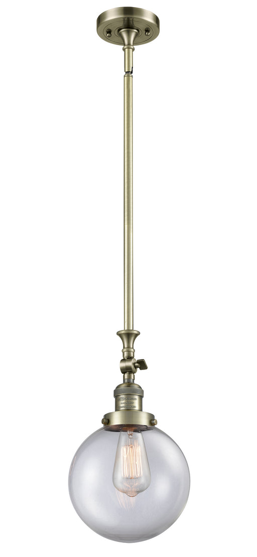 Innovations - 206-AB-G202-8 - One Light Mini Pendant - Franklin Restoration - Antique Brass