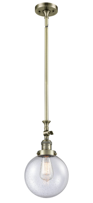 Innovations - 206-AB-G204-8 - One Light Mini Pendant - Franklin Restoration - Antique Brass