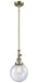 Innovations - 206-AB-G204-8 - One Light Mini Pendant - Franklin Restoration - Antique Brass