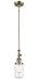 Innovations - 206-AB-G312 - One Light Mini Pendant - Franklin Restoration - Antique Brass