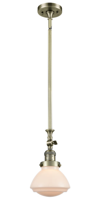 Innovations - 206-AB-G321 - One Light Mini Pendant - Franklin Restoration - Antique Brass