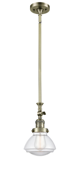 Innovations - 206-AB-G322 - One Light Mini Pendant - Franklin Restoration - Antique Brass