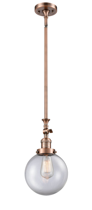 Innovations - 206-AC-G202-8-LED - LED Mini Pendant - Franklin Restoration - Antique Copper