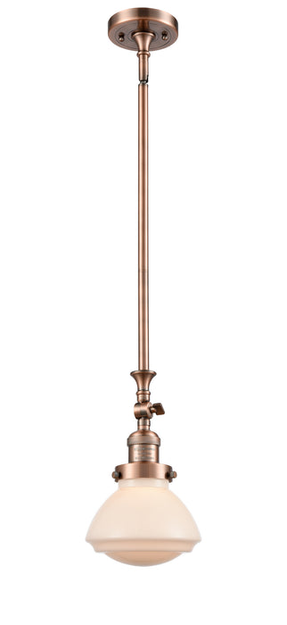 Innovations - 206-AC-G321 - One Light Mini Pendant - Franklin Restoration - Antique Copper