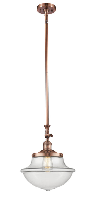 Innovations - 206-AC-G542 - One Light Mini Pendant - Franklin Restoration - Antique Copper