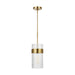 Generation Lighting - CP1171BBS - One Light Pendant - Geneva - Burnished Brass