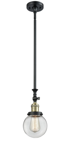 Franklin Restoration LED Mini Pendant Black Antique Brass
