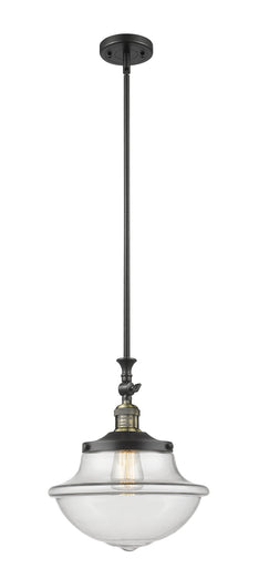 Franklin Restoration LED Mini Pendant Black Antique Brass