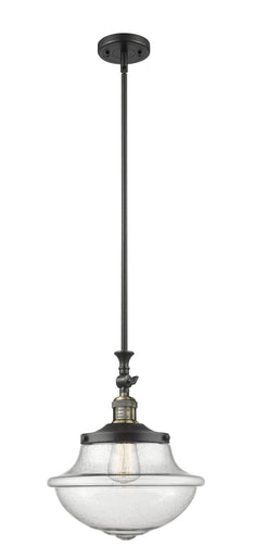 Franklin Restoration One Light Mini Pendant Black Antique Brass