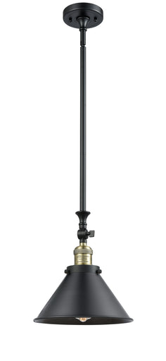 Franklin Restoration LED Mini Pendant Black Antique Brass