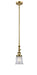 Innovations - 206-BB-G182S - One Light Mini Pendant - Franklin Restoration - Brushed Brass