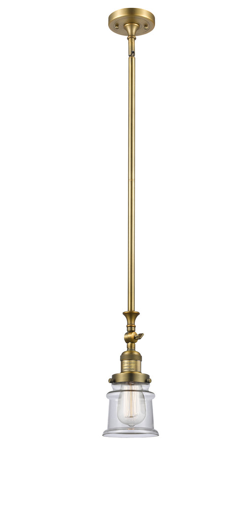 Innovations - 206-BB-G182S - One Light Mini Pendant - Franklin Restoration - Brushed Brass