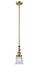 Innovations - 206-BB-G184S - One Light Mini Pendant - Franklin Restoration - Brushed Brass